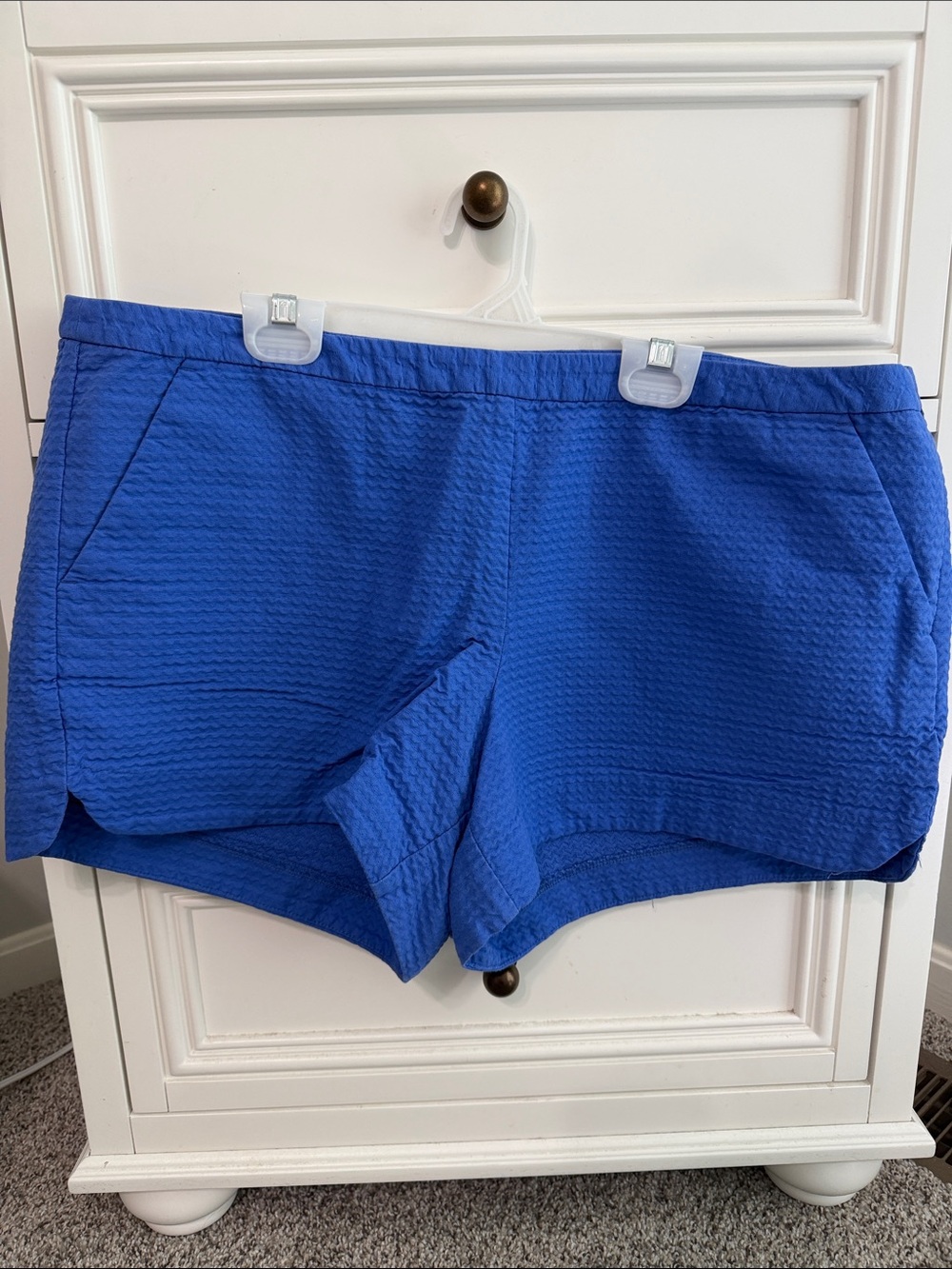 Lilly Pulitzer Royal Blue Textured Athletic Shorts